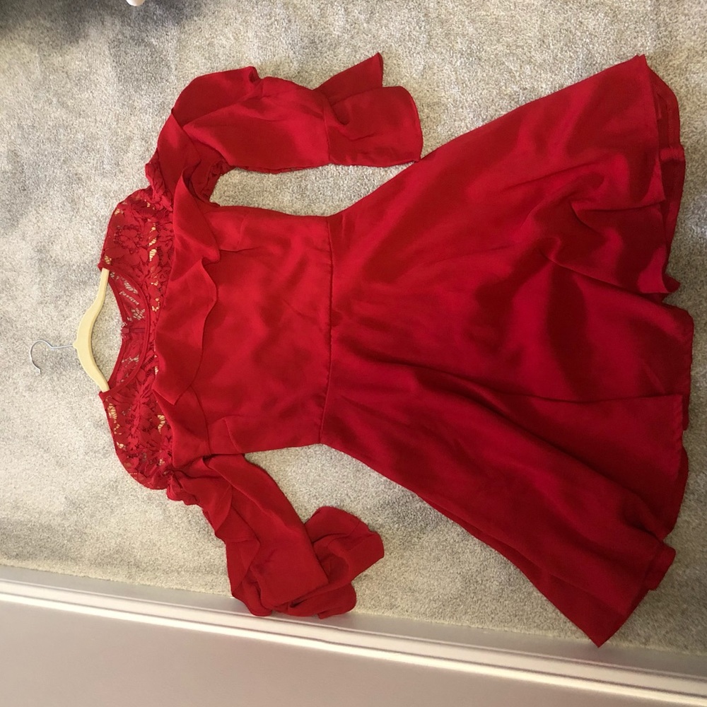 Lulu’s red a line dress